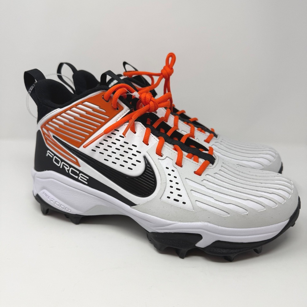 Nike Force‎ Zoom Trout 9 Turf Baseball Cleats White FJ8163-106 Mens 12.5 NEW